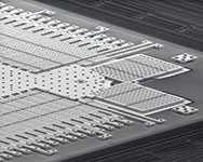 Figure 5. Microelectromechanical structure used for precision motion determination.